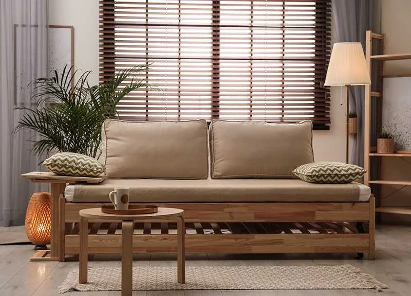 Wooden venetian blinds